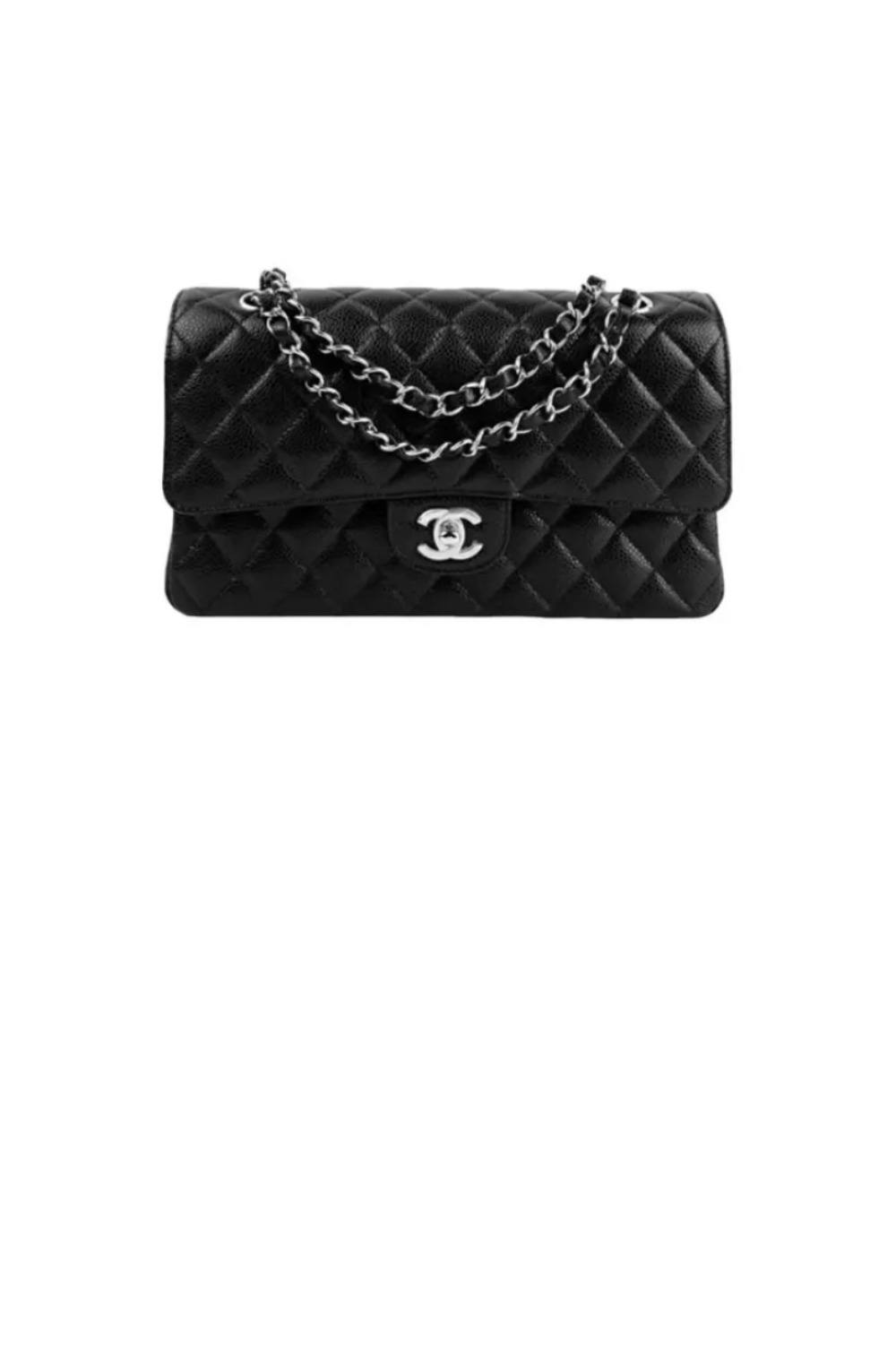 샤넬 클래식 캐비어 미듐 A01112