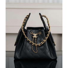 샤넬 25백 스몰 CC로고 블랙 금장 호보백 AS5293 size : 30x26x14cm