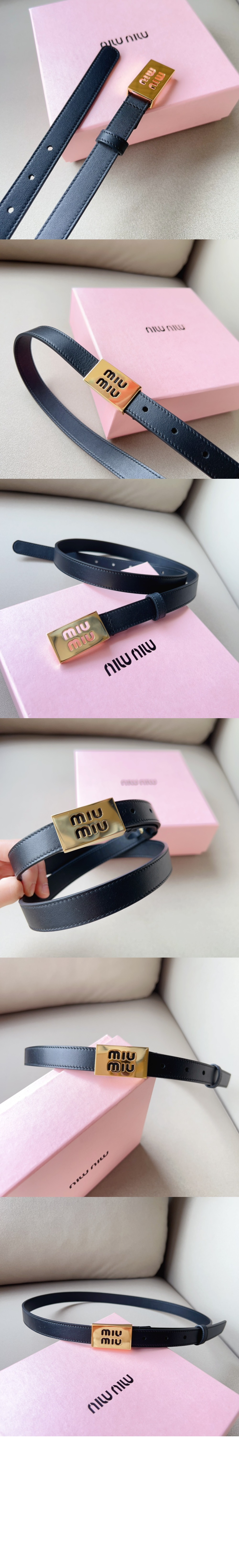 미우미우 가죽 벨트 5CC549