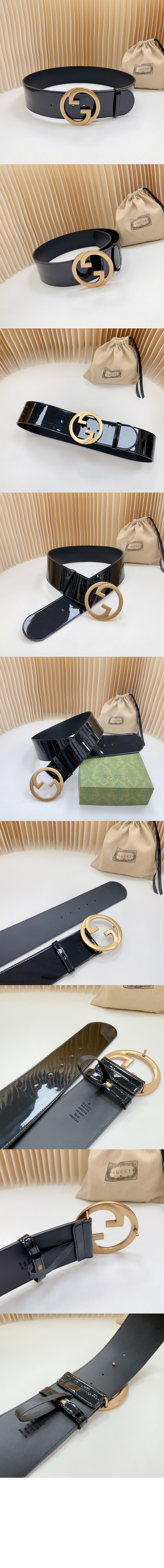 구찌 버클 더블 G 와이드 벨트 751534