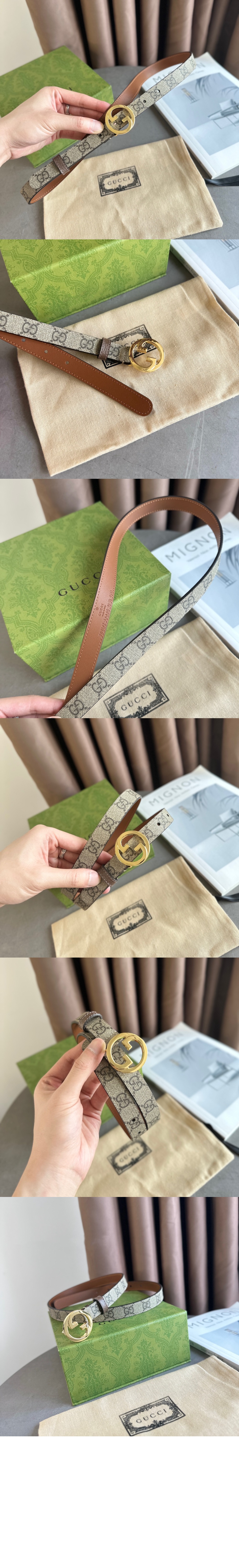 구찌 GG 씬 벨트 723073