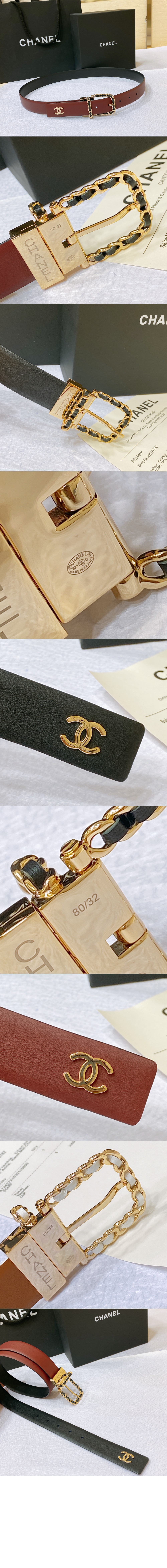 샤넬 CC 로고 벨트 AA8937