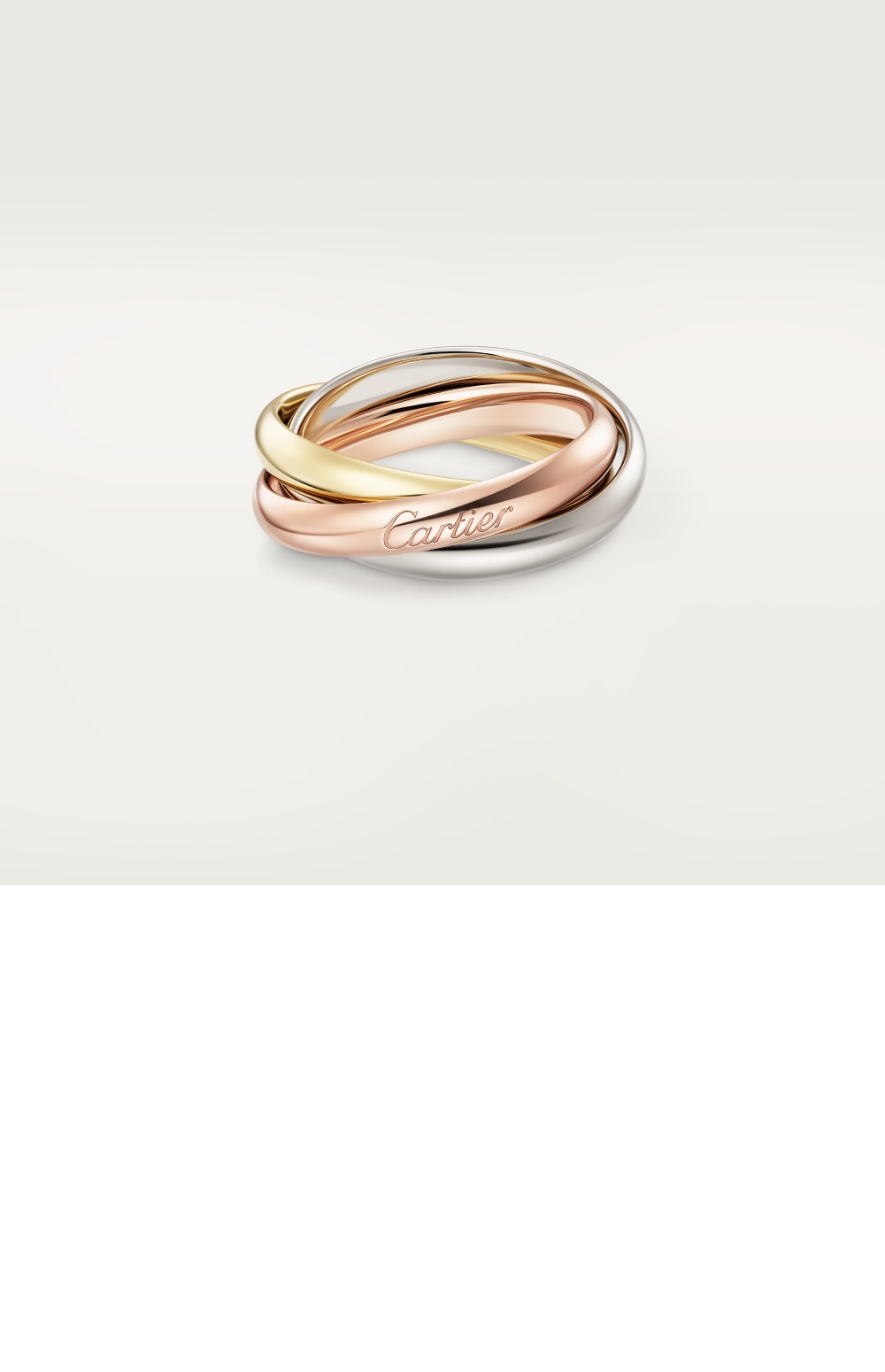 까르띠에 클래식 트리니티 링 B4234200