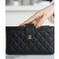 샤넬 장지갑 캐비어 금장 AP6616