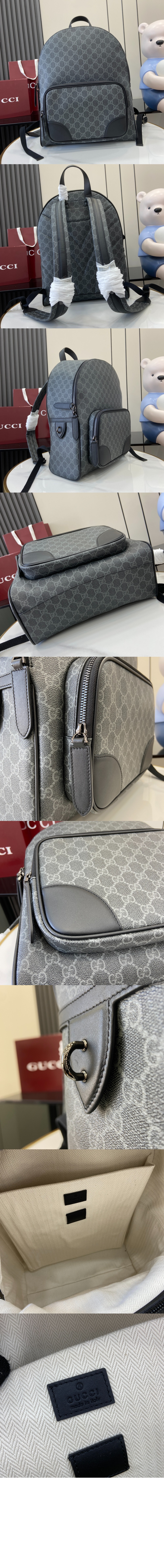 구찌 GG 엠블럼 미디엄 백팩 821159