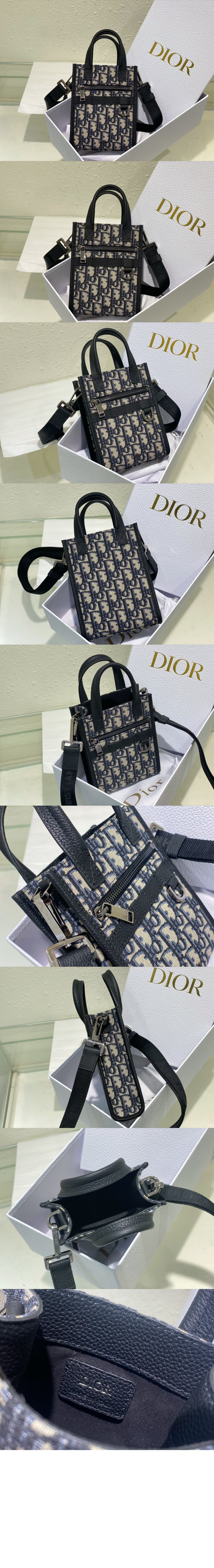 디올 Safari North-South 미니 토트 백 2ESWS