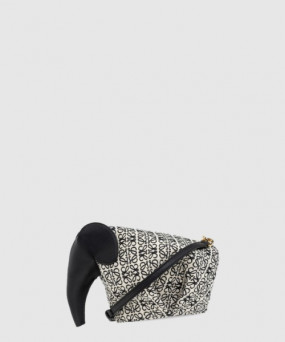 로에베 코끼리 엘리펀트 백 - 카프스킨 & 애너그램 자카드