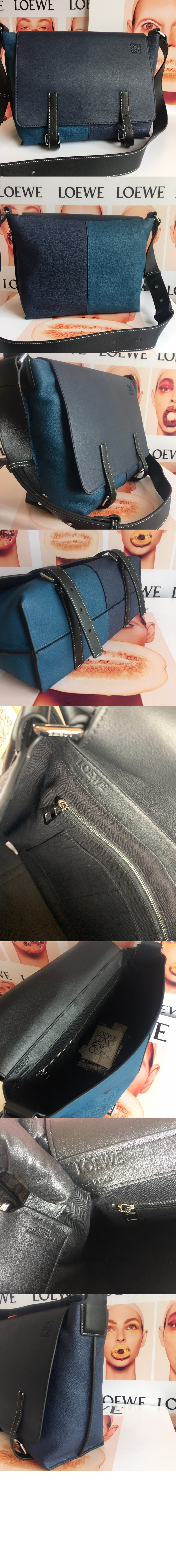 로에베 퍼즐 밀리터리 메신저 백 - 소프트 그레인 카프스킨