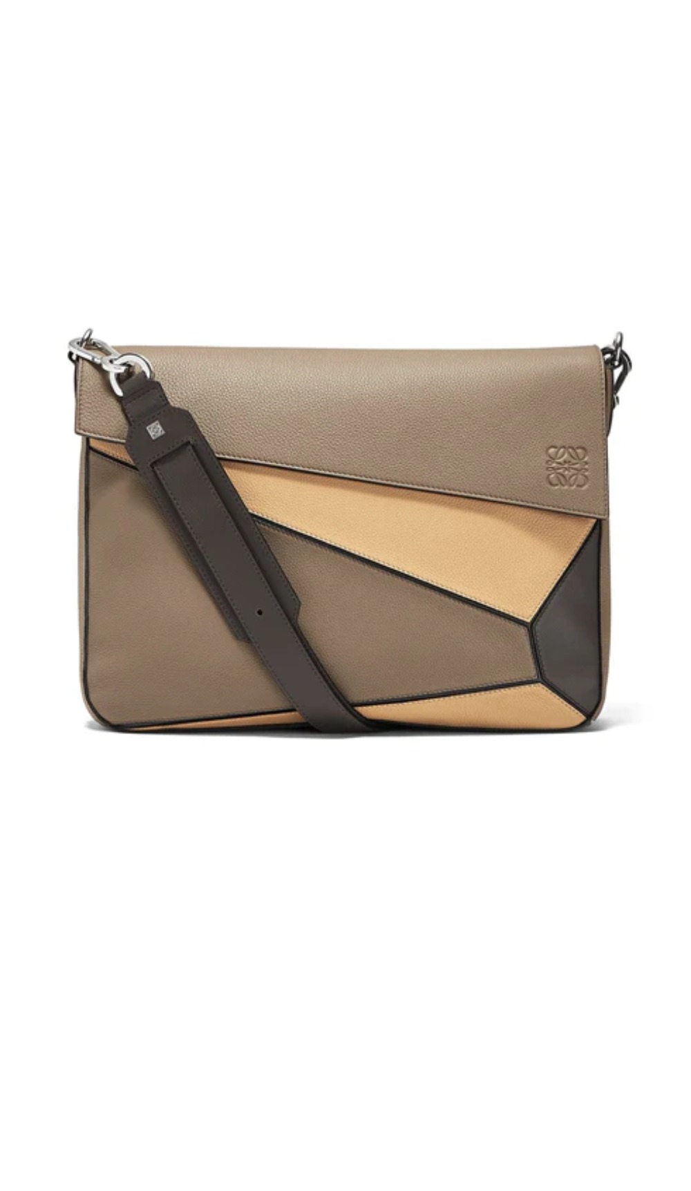 로에베 퍼즐 밀리터리 메신저 백 - 소프트 그레인 카프스킨