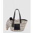 로에베 T 토트백 - 카프스킨 & 애너그램 자카드