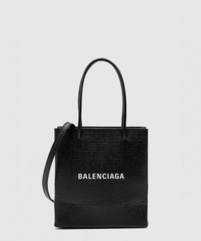 발렌시아가 레더 토트백 597858