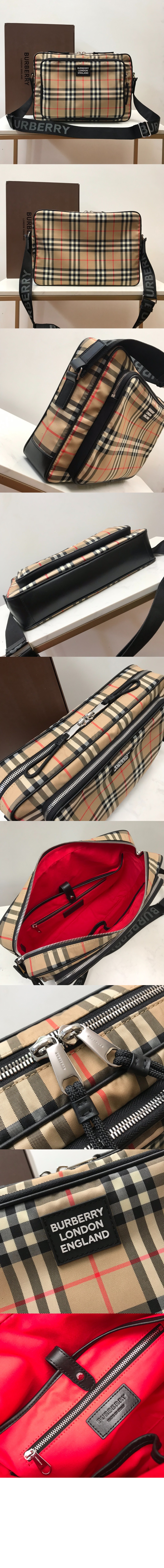 버버리 체크 메신저백 8023023