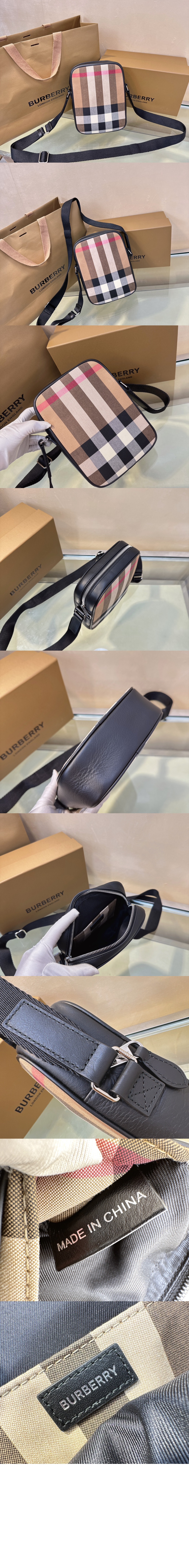 버버리 체크패턴 크로스백 80845581