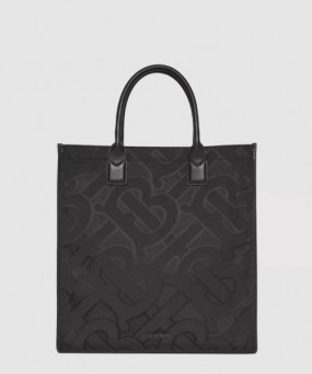 버버리 자카드 토트백 80436911