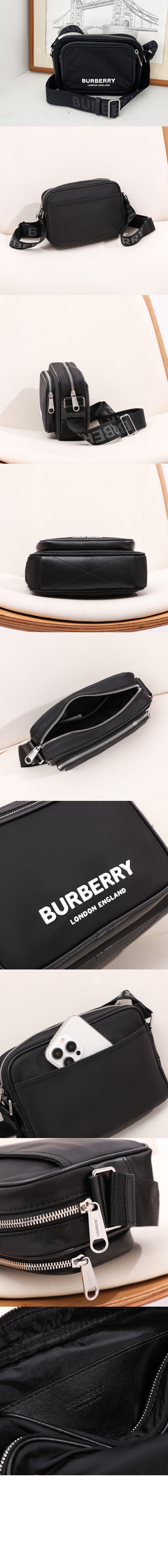 버버리 프린트 나일론 크로스백 8049094