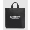 버버리 로고 프린트 나일론 토트백 블랙 80262331