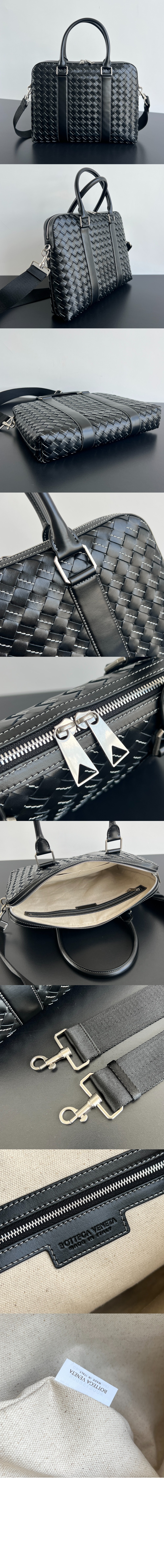 보테가베네타 슬림 인트레치아토 브리프케이스 766782