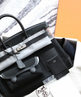 에르메스 버킨 카고35 백 올블랙 swift 올수공