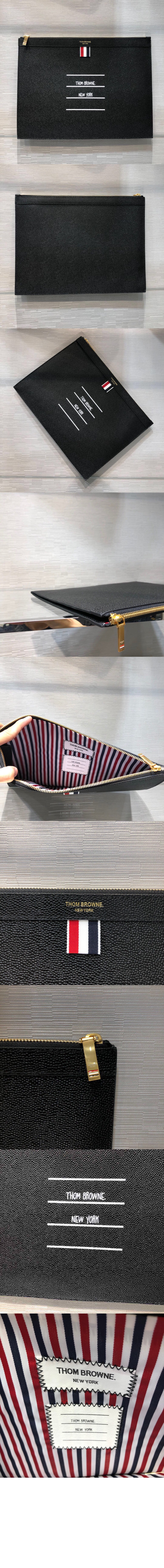 톰브라운 라지 페이퍼 라벨 클러치 MAC094