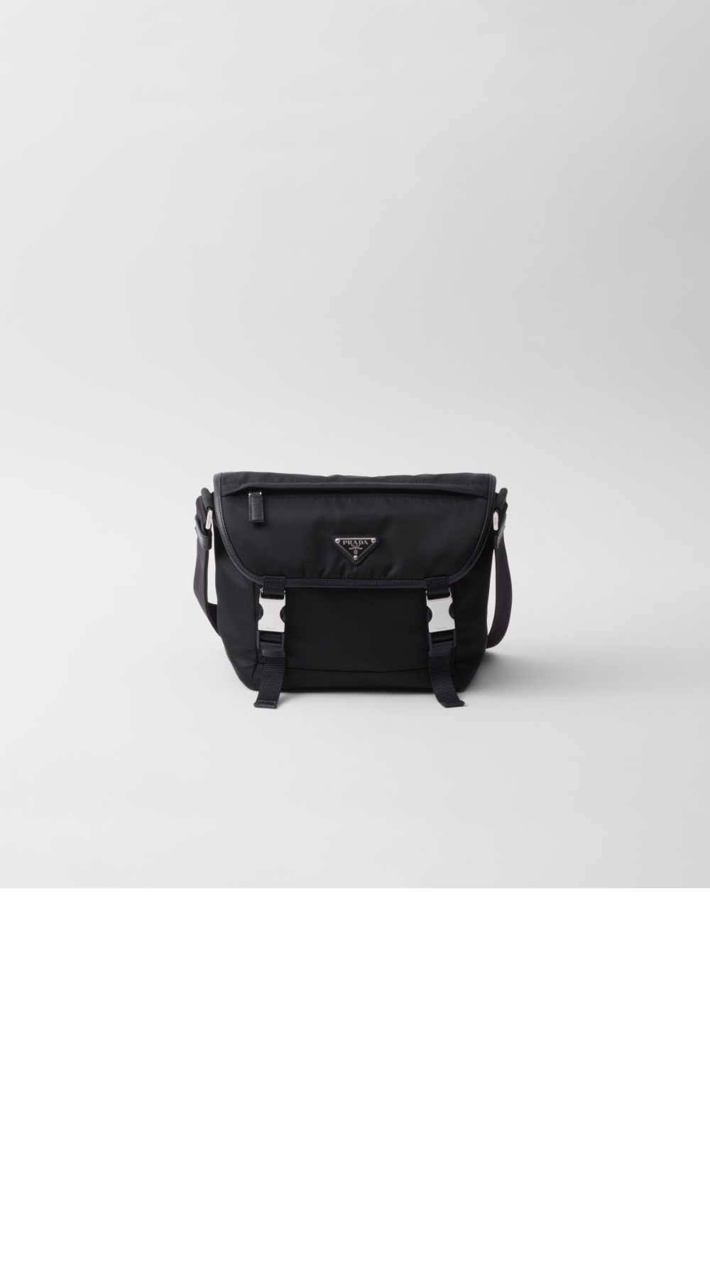 프라다 리나일론 및 사피아노 가죽 숄더백 2VD066