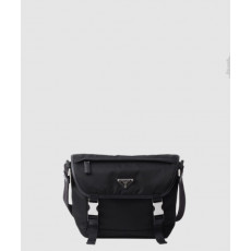 프라다 리나일론 및 사피아노 가죽 숄더백 2VD066