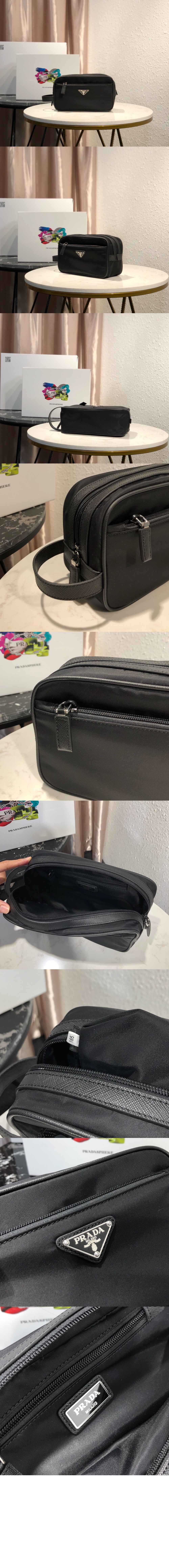 프라다 가죽 여행용 파우치 2NA819