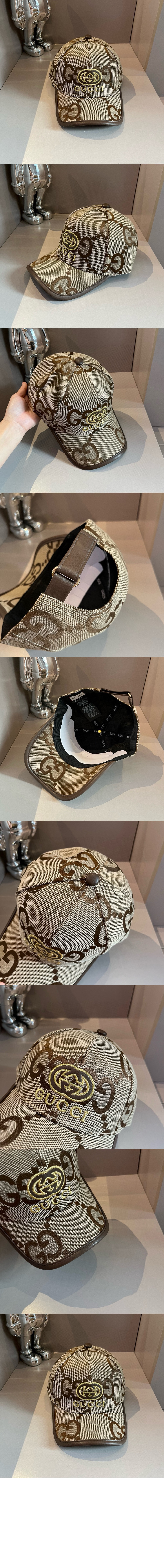 구찌 점보 GG 캔버스 베이스볼 캡 681263