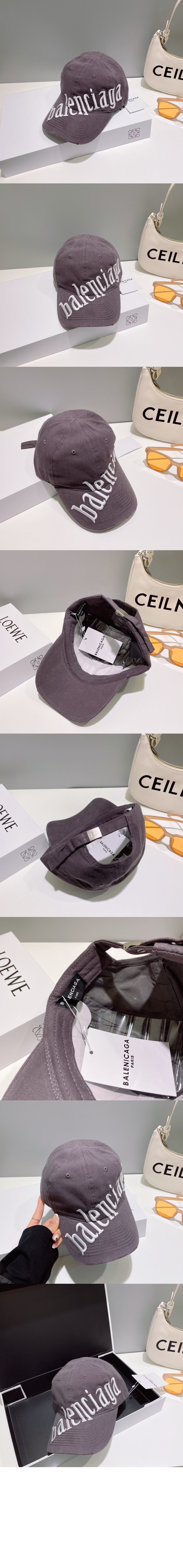 발렌시아가 사선 로고 베이스볼 캡 680738