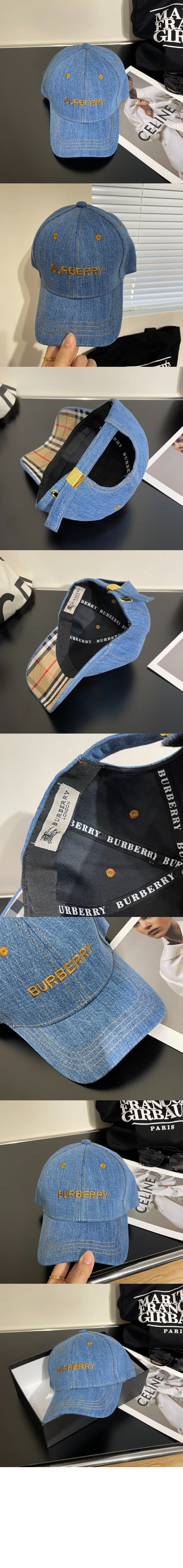 버버리 데님 베이스볼 캡 8015778