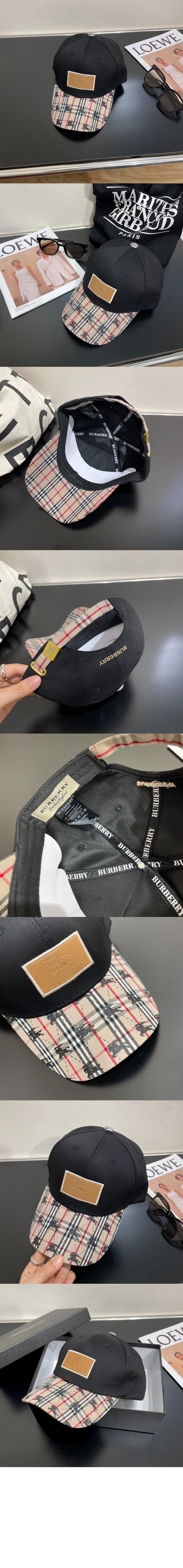 버버리 베이스볼 캡 8015355