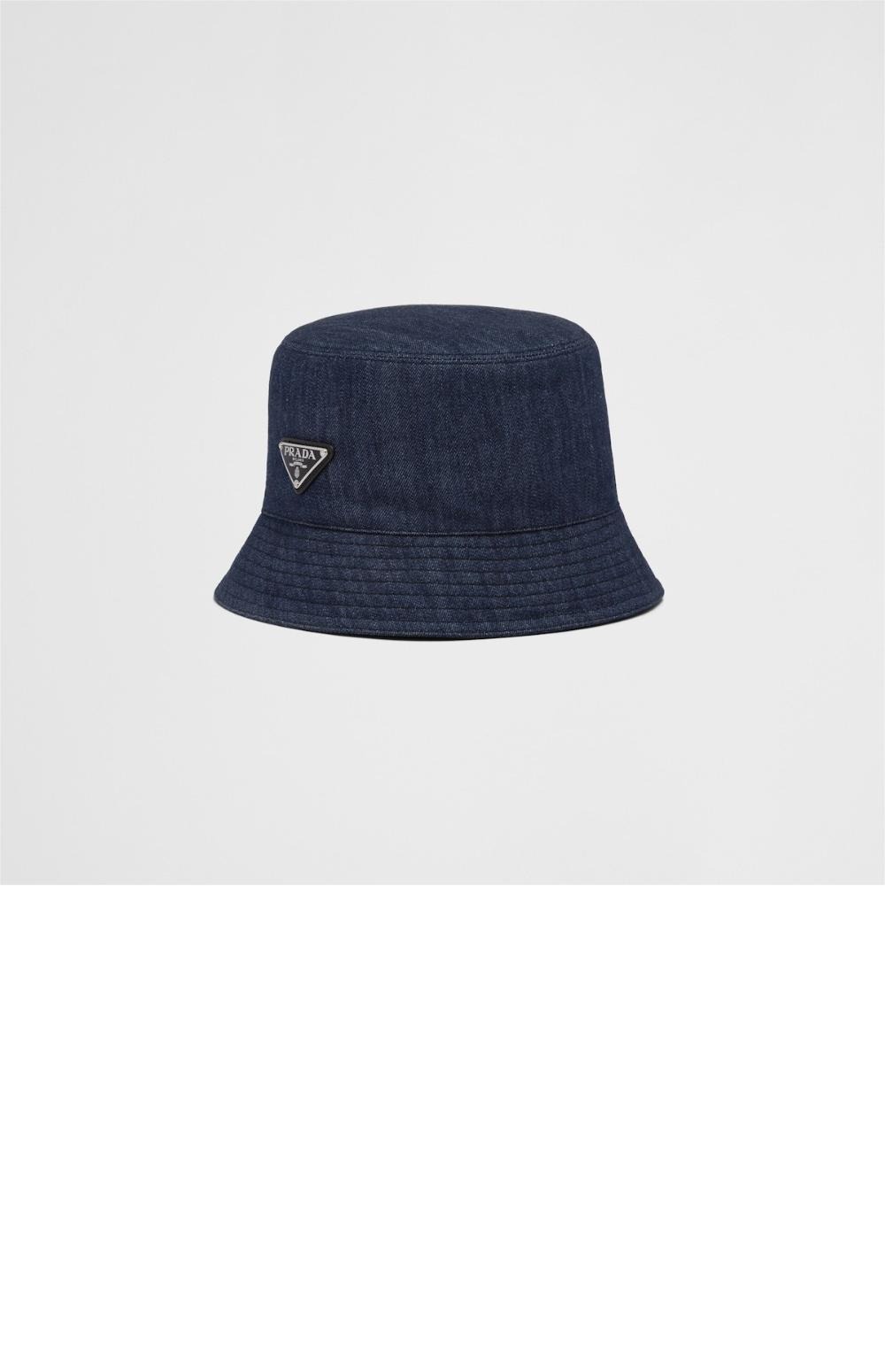 프라다 데님 버킷햇 1HC137