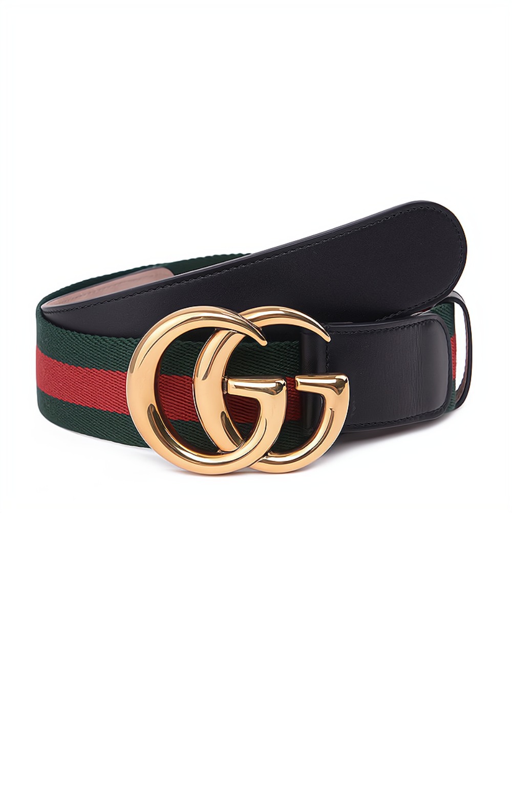 구찌 인터로킹 G 버클 웹 벨트 409416