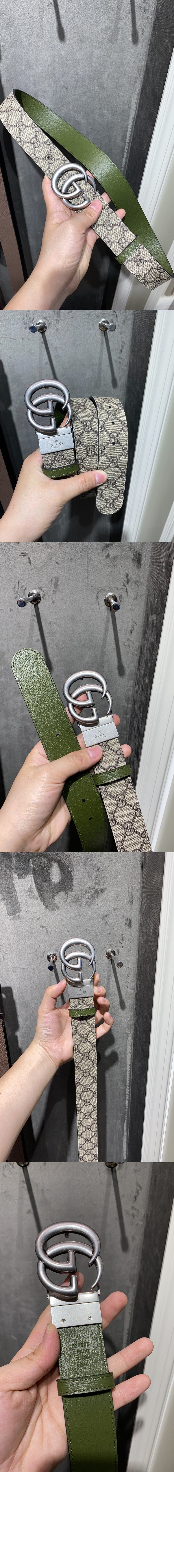 구찌 더블 G 버클 양면 벨트 627055