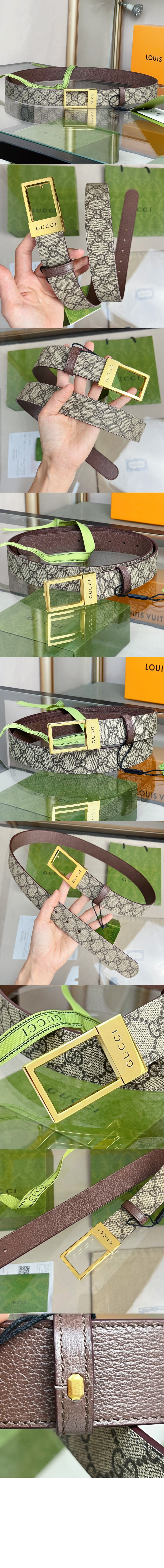 구찌 버클 GG 벨트 722370