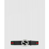 구찌 인터로킹 G 버클 웹 벨트 411924