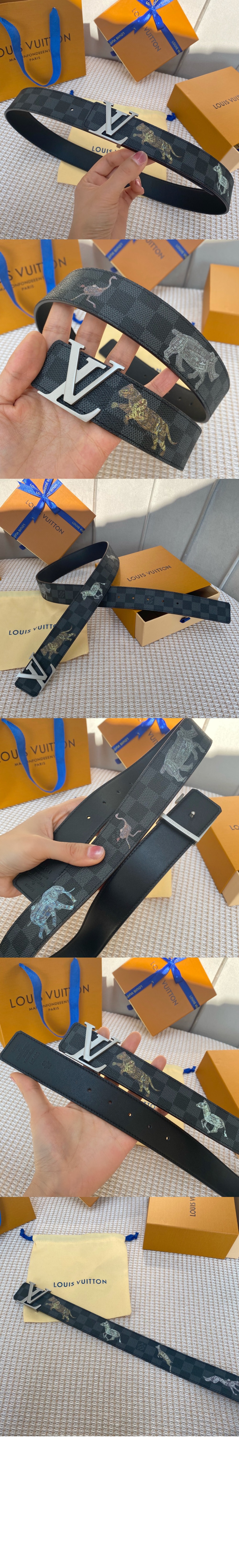 루이비통 발렌시아가 루이비통 이니셜 리버서블 벨트 M0462U