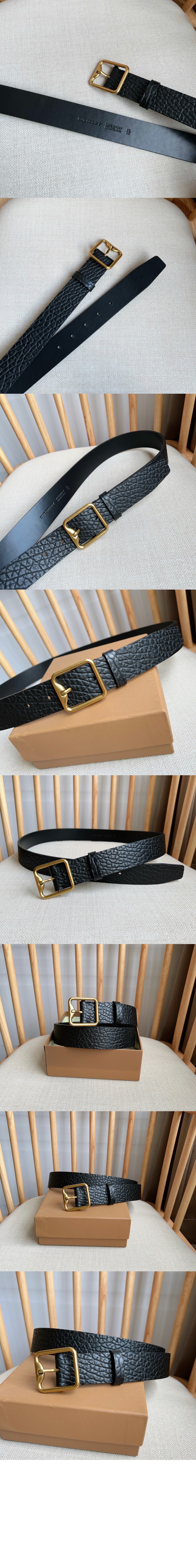 버버리 레더 B 버클 벨트 80824311