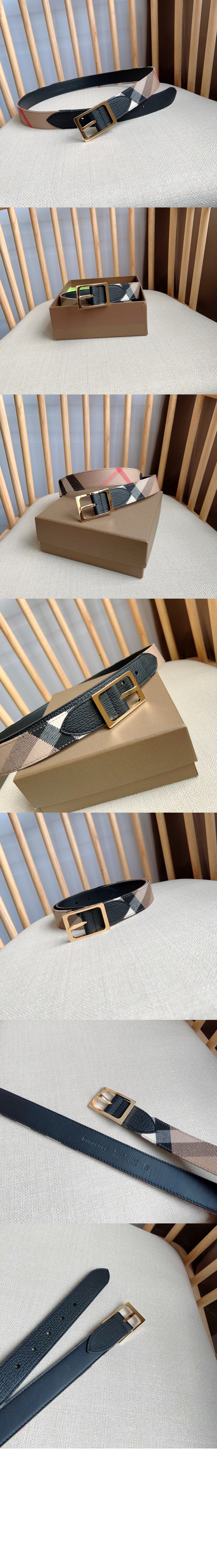 버버리 리버시블 하우스 여성 벨트 80499071