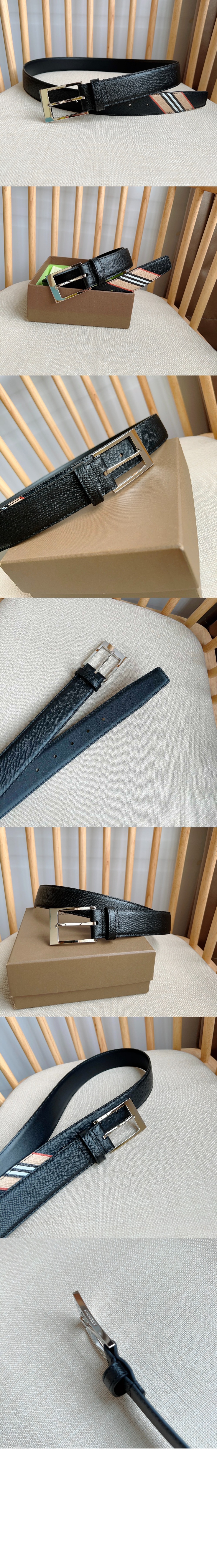 버버리 바늘버클 그레인 가죽벨트 80339521