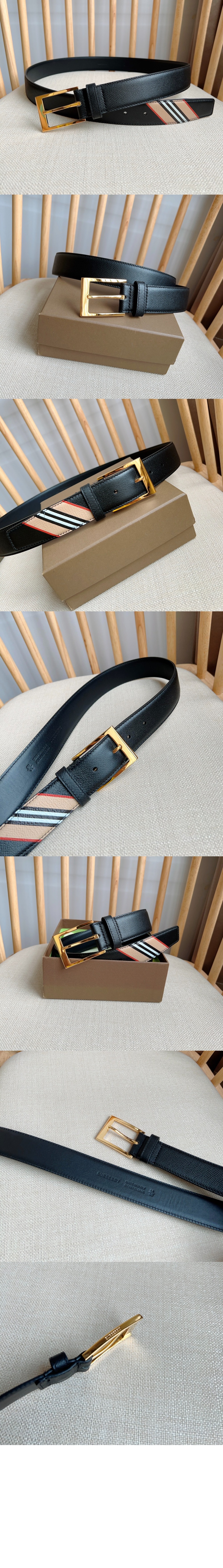 버버리 바늘버클 그레인 가죽벨트 80339521