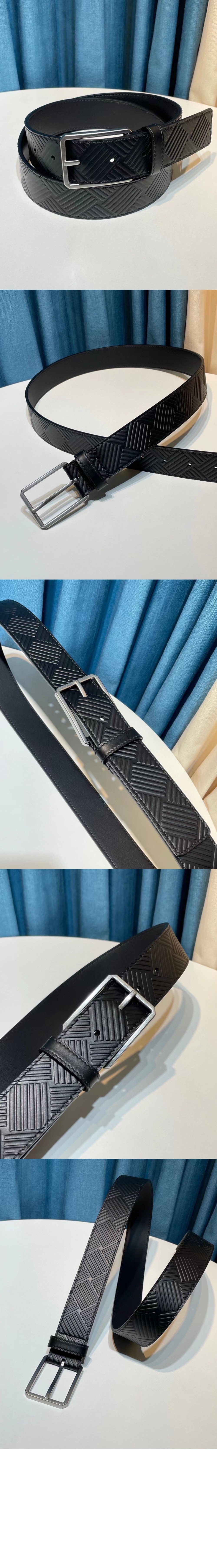 보테가베네타 인트레치아토 패턴 벨트 657163