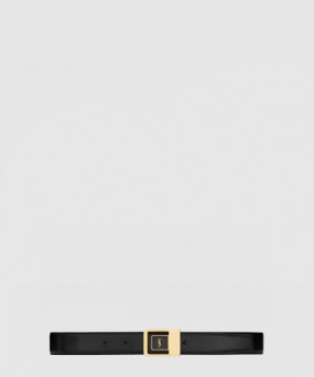 생로랑 부드러운 가죽 소재의 생 로랑 스퀘어 버클 벨트 732556