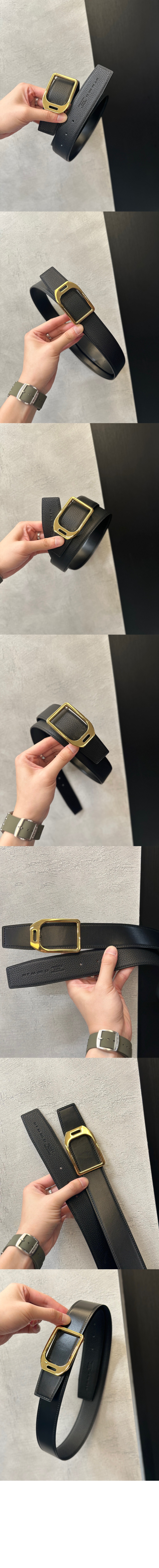 에르메스 양면 가죽 벨트