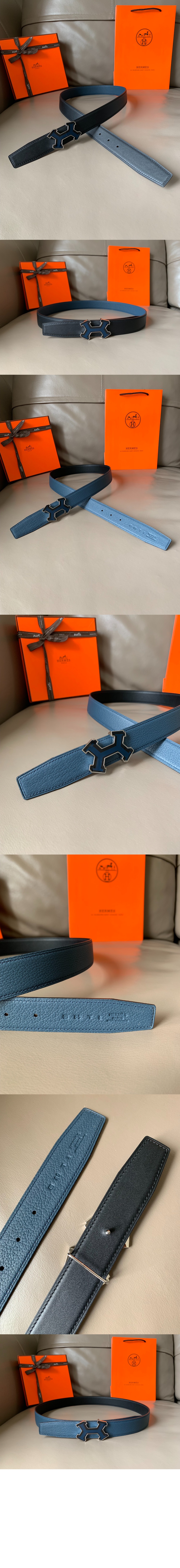 에르메스 부클레 H 리버서블 벨트
