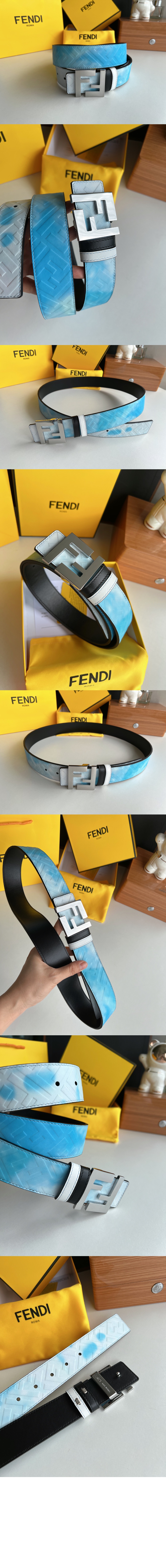 펜디 그러데이션 프린트 벨트 7C042