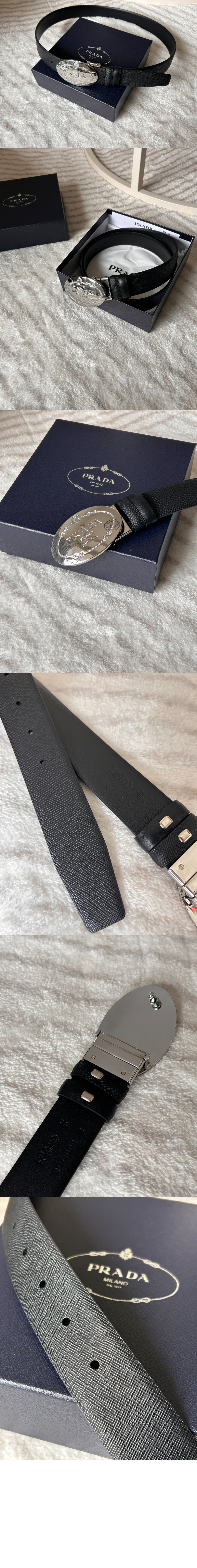 프라다 로고 사피아노 벨트 2CF016