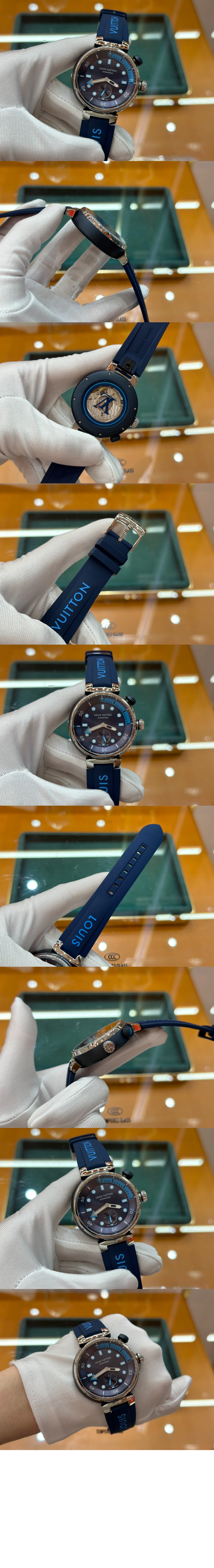 루이비통 땅부르 스트리트 다이버 오토매틱 44 QA121A