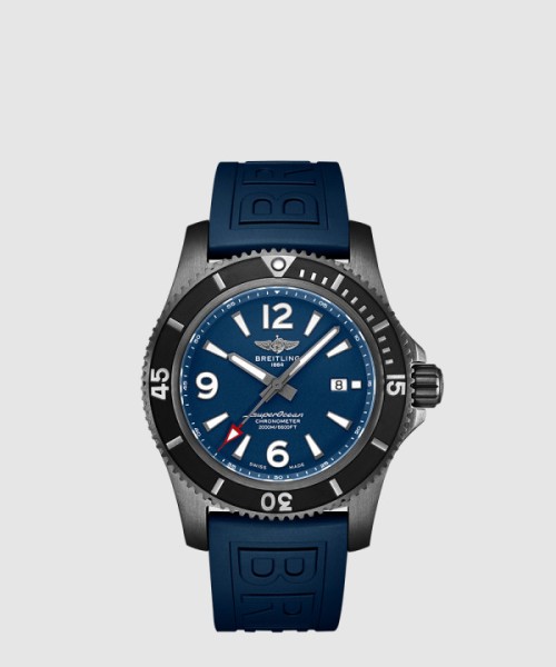 브라이틀링 슈퍼오션 오토매틱 46 블랙 스틸 M17368D7