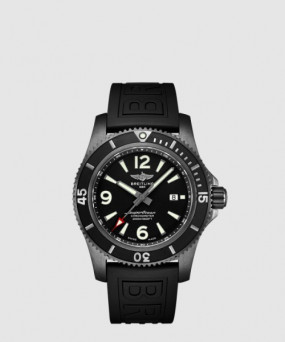 브라이틀링 슈퍼오션 오토매틱 46 블랙 스틸 M17368B7