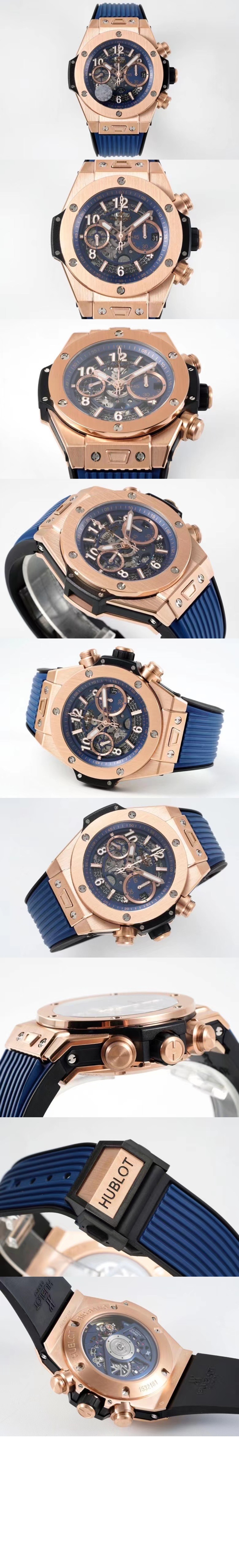 위블로 유니코 킹 골드 블루 44 OX.5180